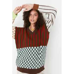 Trendyol Sweater - Brown - Regular fit