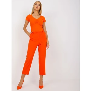 Orange elegant cigar pants RUE PARIS