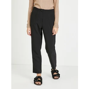 Black loose shortened trousers VILA Juno - Women