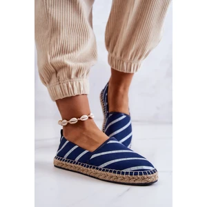 Women's classic espadrilles Big Star - dark blue