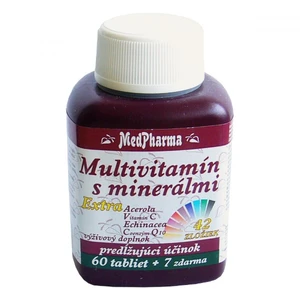 MedPharma Multivitamin s minerály 42 složek, extra C + Q10 60 tbl. + 7 tbl. ZDARMA