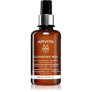 Apivita Cleansing Chamomile & Honey čistiace mlieko 3 v 1 na tvár a oči 200 ml