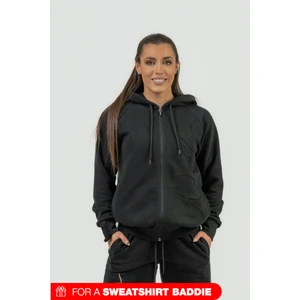 Nebbia Classic Zip-Up Hoodie INTENSE Signature Black M Hanorac pentru fitness