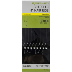 Korum náväzec grappler 4” hair rigs barbless 10 cm - veľkosť háčika 12 priemer 0,26 mm nosnosť 10 lb