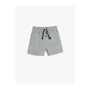 Koton Shorts Tie Waist Elastic Pocket Cotton