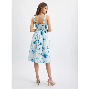 Orsay Blue-White Women Flowered Dress - Women