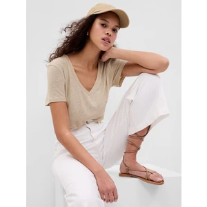 GAP Linen Short Sleeve T-Shirt - Women