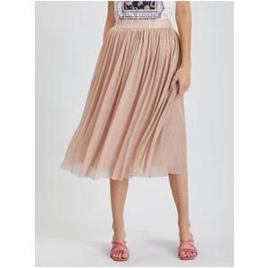 Orsay Light pink Ladies Pleated Skirt - Ladies