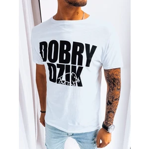 Men's T-shirt with white print Dstreet