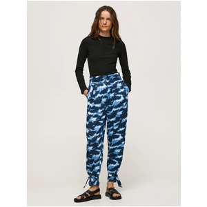 Dark blue Pepe Jeans Patterned Trousers - Ladies