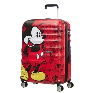 American Tourister Cestovní kufr Wavebreaker Disney Spinner 64 l - Mickey Comics Red