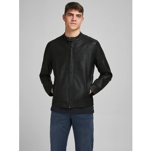 Jack&Jones Pánska bunda JJEWARNER JACKET Noosa 12182461 Black S