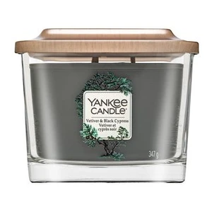 Yankee Candle Aromatická svíčka střední hranatá Vetiver & Black Cypress 347 g