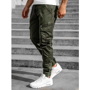Pantaloni joggers cargo verde-inchis Bolf CT6707S0