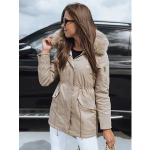 Women's jacket ERISS beige Dstreet TY2088