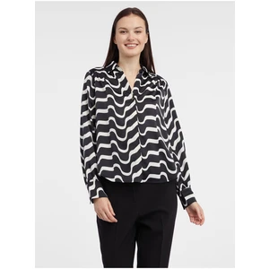 Orsay White-Black Ladies Patterned Blouse - Women