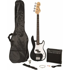 Encore E40 Blaster Pack Gloss Black Gloss Black Bajo de 4 cuerdas