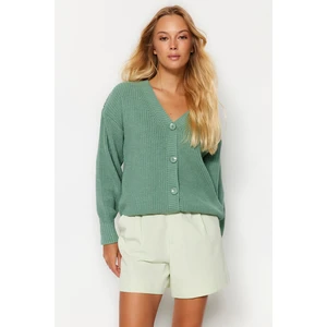 Trendyol Mint Basic Knitwear Cardigan