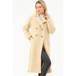 Z6775 DEWBERRY WOMEN'S COAT-BEIGE