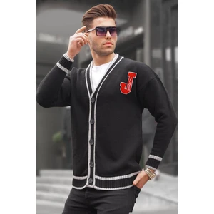 Madmext Black Men's Knitwear Cardigan 6314