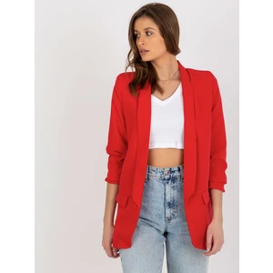 Women's ruffle jacket Adela red