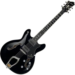 Hagstrom Viking Black Guitarra Semi-Acústica