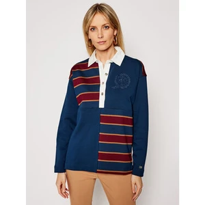 Tommy Hilfiger Polo shirt - OVERSIZED RUGBY TOP LS patterned