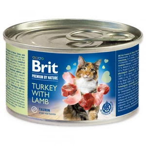 BRIT cat  premium konz. TURKEY/lamb - 200g