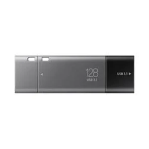 USB flash disk Samsung DUO Plus, 128 GB, USB-C™, USB 3.2 Gen 2 (USB 3.1), čierna