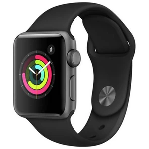 Apple Watch Series 3 GPS, 42mm Space Grey Aluminium Case with Black Sport Band