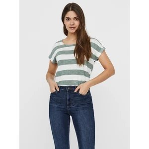 Vero Moda Dámské triko VMWIDE STRIPE 10190017 Laurel Wreath S