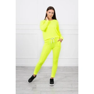 Sport set yellow neon