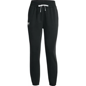 Under Armour Women's UA Rival Terry Black/White M Běžecké kalhoty / legíny