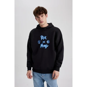 DEFACTO Oversize Fit Rick and Morty Licensed Long Sleeve Sweatshirt