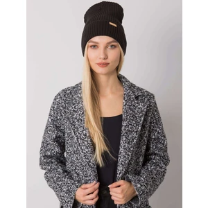 RUE PARIS Black knitted hat