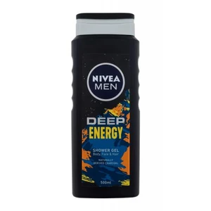 Nivea Men Deep Energy Body, Face & Hair 500 ml sprchový gel pro muže