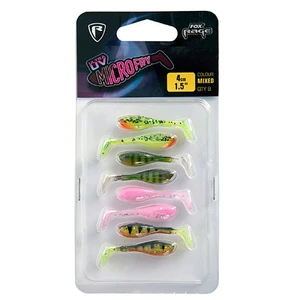 Fox rage gumová nástraha uv micro fry mixed colour pack 4 cm 8 ks