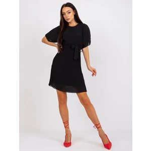 Black mini pleated dress from Mathilde