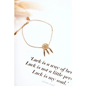 Leg Bracelet Dream Catcher Gold