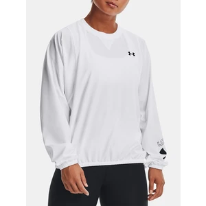 Under Armour Woven Graphic Crew Mikina Bílá