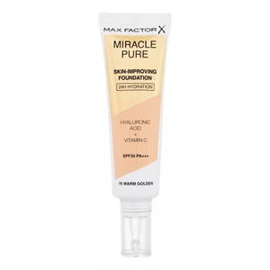 Max Factor Miracle Pure Skin podkład o przedłużonej trwałości o działaniu nawilżającym 76 Warm Golden 30 ml