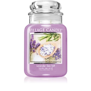 Village Candle Vonná sviečka v skle - Lavender Sea Salt - Levanduľa s Morskou soľou, veľká