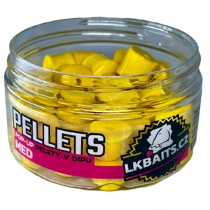 LK Baits POP-UP Pelety v dipu Med 12mm, 40g