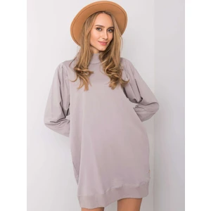 YOU DON´T KNOW ME Gray sweatshirt dress