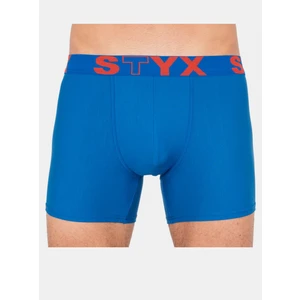 Men&#39;s boxers Styx long sport rubber blue (U967)