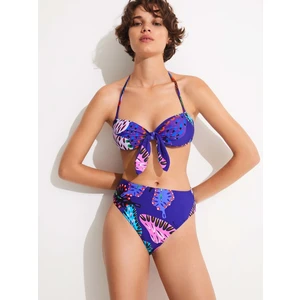 Blue patterned women's Swimwear Bottoms Desigual Alana I - Women