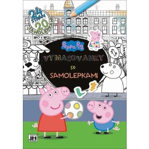 Vymaľovanky so samolepkami Peppa Pig [Papírenské zboží]