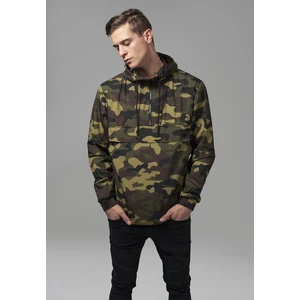 Camo Pull Over Windbreaker woodcamo