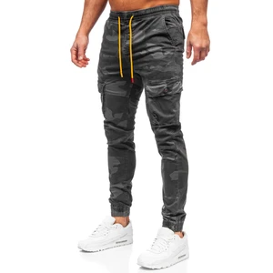 Šedé pánské jogger kapsáče Bolf R8601