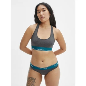 Grey Women's Patterned Sports Bra Calvin Klein - Women